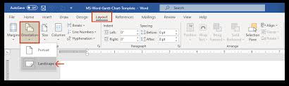 how to make a gantt chart in word