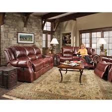 faux leather 3 seater reclining sofa