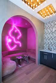 Neon Pink Wall Paint Contemporary