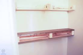 diy floating shelves how to measure