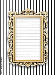 One Blank Golden Baroque Picture Frame