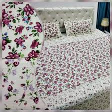 100 cotton double bed sheet set