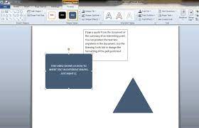 diffe shapes in ms word 2010