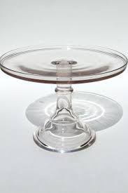 Antique Glass Cake Stand Early 1900s
