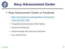 Indian navy recruitment notification 2021 is released for the post of sailor under sports quora. Navy Enlisted Advancement System Unclassified Navy Advancement Center Ppt Download