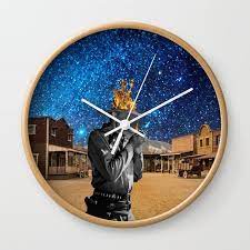 Western Wall Clock By Cs025 Society6