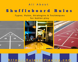 shuffleboard rules types scoring