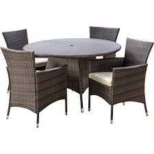 Noble House Rodgers 5 Piece Wicker
