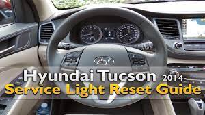 hyundai tucson service light reset