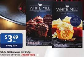 Aldi White Mill Cake Mix gambar png