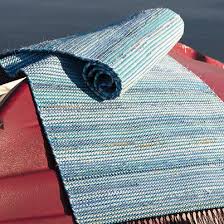 free pattern blue rag rug lankava