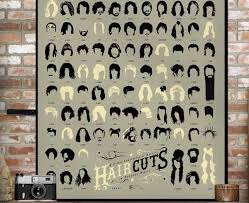 Details About Pop Chart Labs Haircuts In Pop Poster History Of Music By Luckies