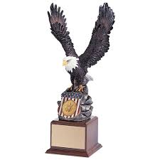 18 inch eagle trophy hand painted