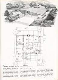 Vintage House Plans 2215 Mid Century