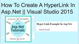 how to create hyperlink in asp net