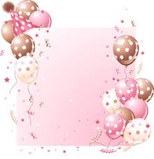 birthday invite pink vector images