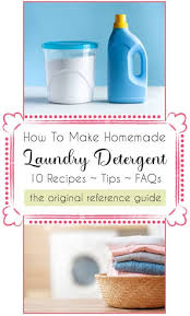 homemade laundry soap detergent recipes