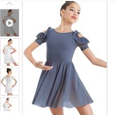 Balera Cold Shoulder Ruffle Dance Dress