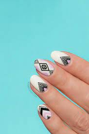 how to do aztec nails in 5 minutes