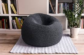 Giant Bean Bag Chair With Filling Knit