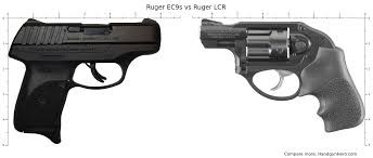 ruger ec9s vs ruger lcr size comparison