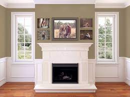 fireplace pictures family photo wall