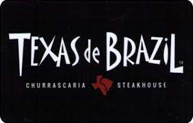 Gift card spread's use of them does not imply any affiliation with or endorsement by them. Gift Card Texas De Brazil Restaurants United States Of America Texas De Brazil Col Us R Texasdb 003