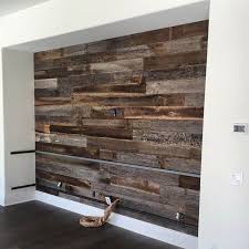 Reclaimed Wood Panel Wall True