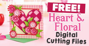 Free Heart And Floral Svg Cutting Files Paper Craft Download