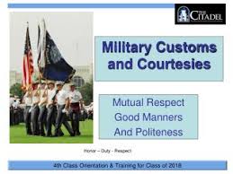 essay military customs courtesies AF mil