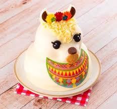 llama celebration cake