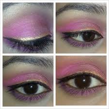 purple outfit inspired eye makeup tutorial