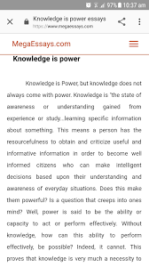 Knowledge is power speech 2 paragrape - Brainly.in