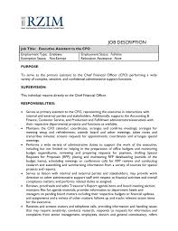 Management and administration supervisor's title: Executive Assistant To The Cfo