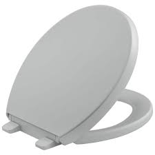 Closed Front Toilet Seat In Ice Grey