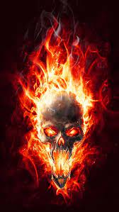 flaming skull hd wallpapers pxfuel