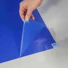 tacky tra blue sticky mat blue