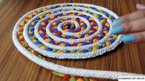 easy rug making at home using rope and