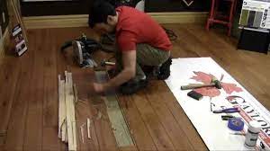 replacing a hardwood flooring board
