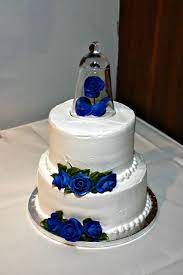 With one simple piping technique, you can create a dessert that is sure to wow your guests. 1 Layer Royal Blue Wedding Cake Designs Addicfashion