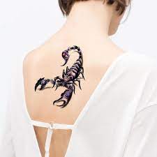 Autocollant de tatouage temporaire pour hommes, Cool, drôle, 3D, roi  Scorpion, étanche | AliExpress