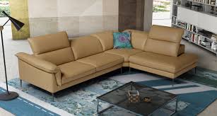 Contemporary Style Full Italian Leather Sectionals