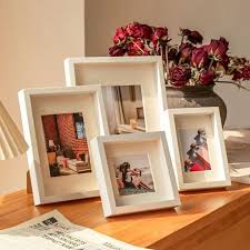 Nordic White Table Top Photo Frame 4r