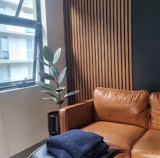 Wood Slat Wall Panel Apartment Decor