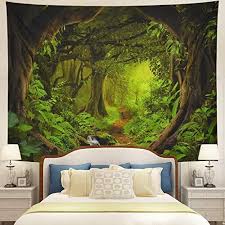 Forest Tapestry Nature Tree Cave