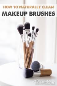 clean makeup brushes naturally without