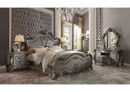 Amalfi queen platinum bedroom set $999.00. Versailles Antique Platinum Queen Bed Sarah Furniture Accessories More Houston Tx