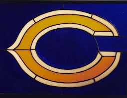Chicago Bears Stained Glass Window
