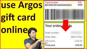 how to use argos gift card you