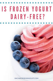is frozen yogurt dairy free does